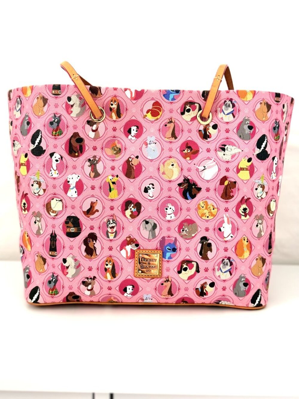 🐶 Disney Dooney & Bourke Pink "Disney Dogs" Tote 🐶